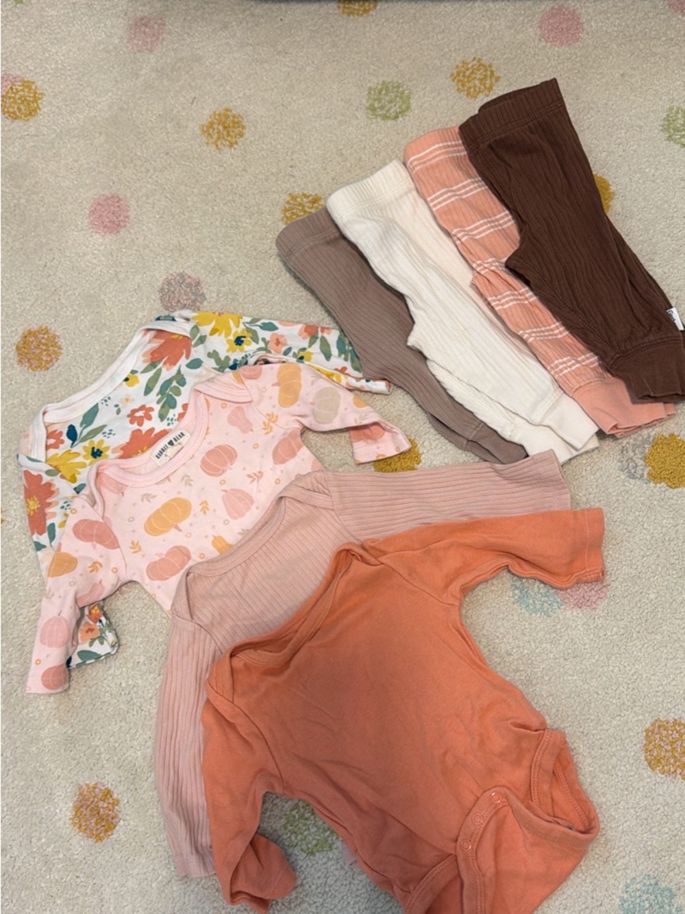 8-Piece Baby Girl Fall Clothing Bundle – 0-3M 🍂🤎